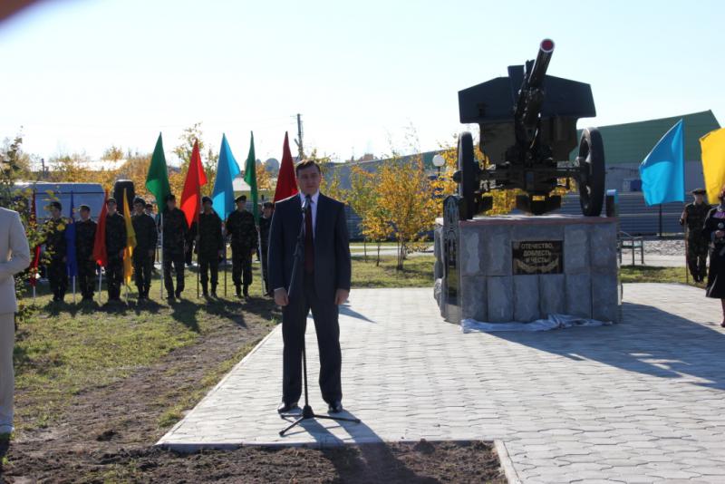 Открытие памятника воинской славы 21.09.2012