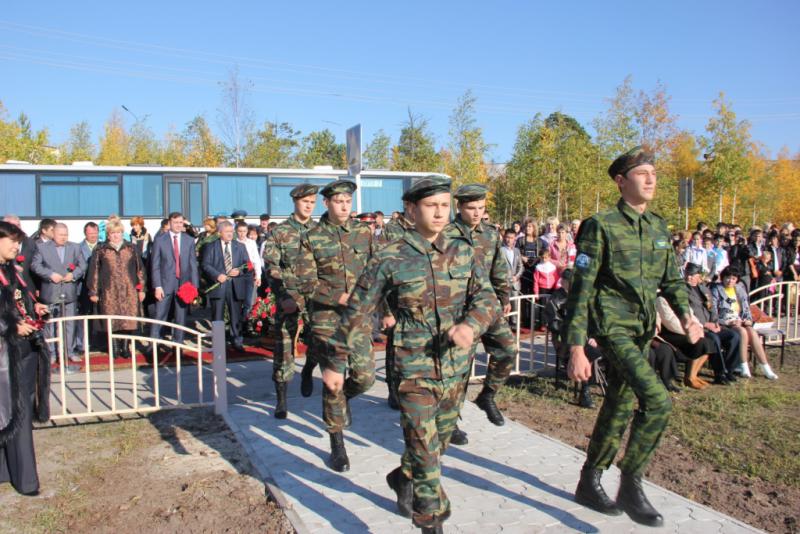 Открытие памятника воинской славы 21.09.2012
